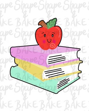 Books with apple cookie cutter