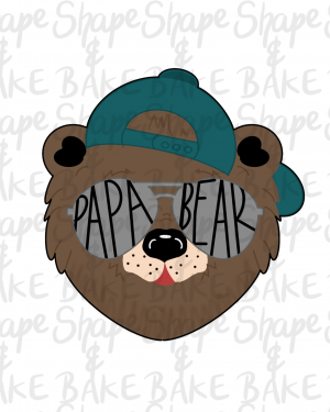 Papa bear 2021 cookie cutter