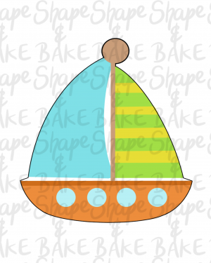Sailing boat cookie cutter