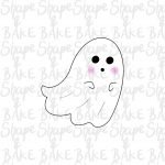 Flowy ghost cookie cutter