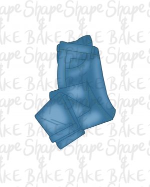 Folded jeans cookie cutter