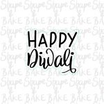 Happy Diwali cookie cutter (outline only)