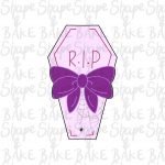 Ribbon coffin cookie cutter