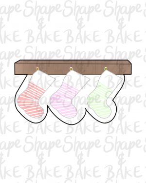 Hanging stockings cookie cutter