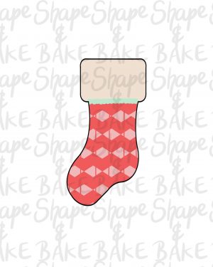 Narrow stocking cookie cutter