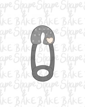 Nappy pin cookie cutter