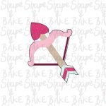 Cupid arrow cookie cutter