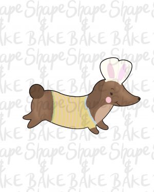Easter Dog cookie cutter