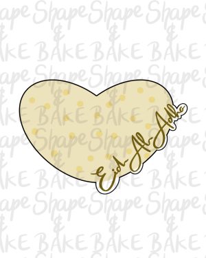 Eid Ul Adha heart cookie cutter (outline only)